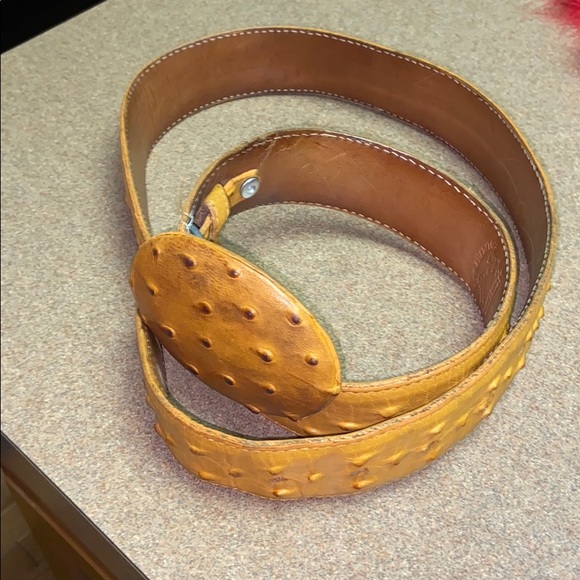 Los Gueritos Ostrich Belt - Picture 2 of 8
